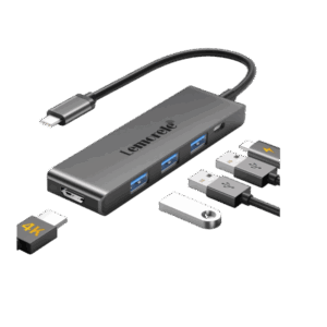 Lemorele TC18 USB-C Hub | 5-in-1 4K Multiport Adapter