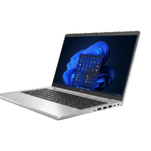 6 - Empowering Businesses: Your Premier eTIMS Integrators, Resellers, and Consultants Silver laptop open with Windows 11 desktop visible on screen and keyboard in foreground.