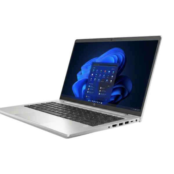 6 - Empowering Businesses: Your Premier eTIMS Integrators, Resellers, and Consultants Silver laptop open with Windows 11 desktop visible on screen and keyboard in foreground.