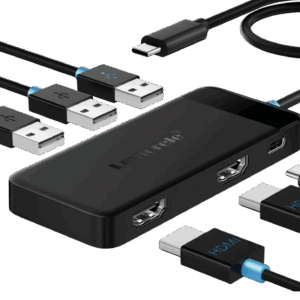 Lemorele G98 2-Port HDMI USB Sharing KVM Switch Box Hub