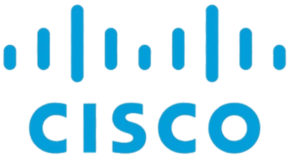 Cisco logo with blue vertical bars above the word CISCO.