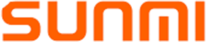 SUNMI logo in bold orange letters